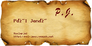 Pál Jenő névjegykártya
